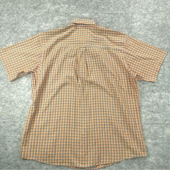 Wrangler Riatta Mens Multicolored Tartan Plaid Short Sleeve Button Down Shirt - Picture 2 of 10